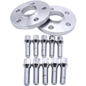 2 pcs 15mm Thickness 5x100 PCD Hub Centric Wheel Spacers M14x1.5 57.1mm Adaptors Suitable for VW AUDI SEAT