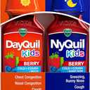 Vicks Kids Dayquil & Nyquil Berry Cold & Cough Medicine Co-Pack, Daytime & Nighttime Relief of Multiple Symptoms, Great-Tasting Berry Flavor, Free of Alcohol & Acetaminophen, for Ages 6+, 2X8Oz