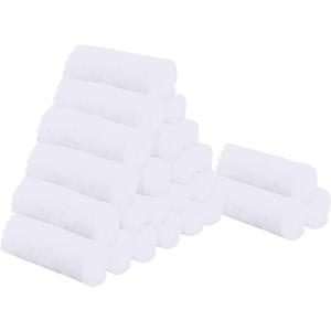 Sunny zzzZZ 24 Pack Kitchen Dishcloths - Does Not Shed Fluff - Reusable Dish Towels, Dish Cloths, Super Absorbent Coral Fleece Cleaning Cloths, Nonstick Oil Washable Fast Drying, 10 x 10 Inch (White)