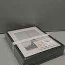 upsimples 11x14 Picture Frame Set of 5, Display Pictures 8x10 with Mat or 11x14 Without Mat, Wall Gallery Photo Frames, Black