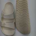 Womens Sandals with Arch Support Slip‑On Slides Adjustable Strap Rubber Soft Sole Waterproof Beach Sandals 39