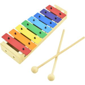 MUSICUBE Xylophone for Kids Wood Xylophone with Mallets Orff Music Instrument for Educational& Preschool Learning Baby Percussion Kit with Professional Tuning for Toddlers Gift Choice for Children age (50803)