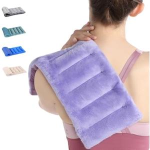Amazon.com: SuzziPad Microwave Heating Pad for Discomfort Reducing, 7x16 Microwavable Heated Pads, Muscle Ache, Soothing Fatigue for Neck and Shoulder, Bean Bag Moist Heat Pack, Warm Compress, 1.74lb, Purple : Health & Household Purple