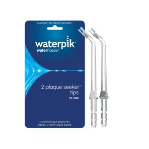 Waterpik Genuine Plaque Seeker Replacement Tips, Water Flosser Tip Replacement, PS-100E, 2 Count (Assorted Colors)