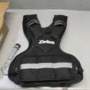 ZELUS Weighted Vest for Men and Women | 4-10lb/11-20lb/20-32lb Vest with 6 Ironsand Weights for Home Workouts | Adjustable Body Weight Vest Exercise Set for Cardio and Strength Training (4-10 lb., Black)