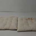 HLOVME Corduroy Chair Cushion with Ties Ultra Soft Warm Floor Cushion for Kids Reading Nook Comfortable Square Seat Cushion for Adult 15.7x15.7, White