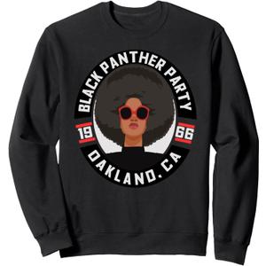 Black Panthers Party 1966 Oakland California Afro Girl Sweatshirt, Size M