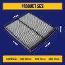 2 x CF11811 Cabin Air Filter for Mazda CX-5 2013-2022 for Mazda 6 2014-2021 for Mazda 3 2014-2018 Cabin Filter Replacement with Activated Carbon Replace CPJ6X KD45-61-J6X (1 pack)