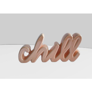Chill Pink Ceramic Home Décor Plaques & Signs, 3 Pack