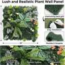 6 Pack 20"x20"Grass Wall Panels-Artificial Boxwood Panels for Greenery Wall Backdrop,UV-Protected Greenery Wall Backdrop Faux Greenery for Indoor Outdoor Decor,Garden Fence,Wedding,Privacy Screen