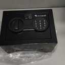 Bonsaii Safe Box with Electronic Keypad, Steel Security Lock Box with Key, 0.23 Cubic Feet, 9.06" W x 6.69" D x 6.69" H, Small Hidden Safe for Cash Jewelry