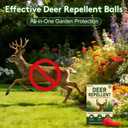 Powerful Deer Repellent Balls, Pest Repellent 24-Pack Deer Repellent for Garden & Outdoor Use, Natural Peppermint Oil Deer Deterrent to Keep Deer Away from Garden, Yard