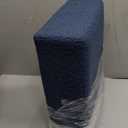 BRIAN & DANY Small Foot Stool Ottoman, Footstool with Legs, Teddy Velvet Foot Rest for Living Room, Bedroom and Office, Blue