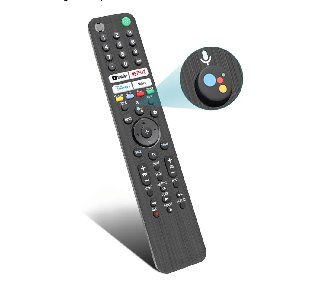 Replacement for Sony TV Remote, for All 2019-2025 Sony Remote Control for Bravia Smart TV with Voice Control. for Bravia XR/XBR/KD/K Series Google/Android TVs