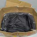 RVMasking Pontoon Boat Cover with Motor Cover, 1400D Heavy Duty Middle Reinforced, Marine Grade Waterproof Boat Cover for Length: 17'-20', Beam Width up to 102", Black
