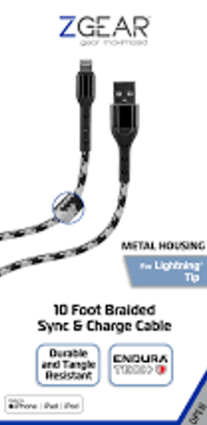 Zgear 10FT Charge Cable 2 Pack