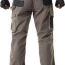 Men's Tactical Cargo Pants, Ripstop Outdoor Lightweight Hiking Work Fishing Pant Multi Pocket Outdoor Apparel (Brown)