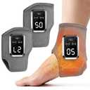 YAZHI Foot Massager 2-in-1 Warming Wrap – Relax & Foot & Ankle Massager with 3 Modes & 4 Heat Levels, Portable for Home or Travel 2pack