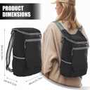 Small Hiking Backpack, Foldable Backpacks Lightweight & Foldable, Hiking Backpack Small for Packable & Camping, Women & Men (Black)