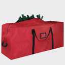 Christmas Tree Storage Bag, 600D Oxford Extra Large Moving Bags, Fits Up to 9 Ft Artificial Trees, Heavy-Duty Waterproof Christmas Decorations Storage Bags (PURE RED)