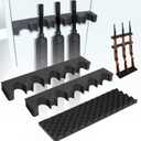 2 Pack Gun Rack for Gun Storage, Gun Safe Accessory for Rifles and Shotguns, Gun Holder in Gun Cabinet, Shotgun Rifle Rest, Foam Material with Magnetic Strip, Gifts for Hunters