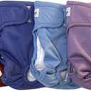 Female Dog Diapers for Medium Dogs,4 Pack Reusable Washable Premium Doggie Diapers for Heat,Incontinence,Period Doggy Nappies, Medium