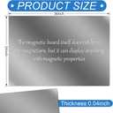 Ireer Magnetic Board Steel Magnet Bulletin Boards for Walls to Display Magnetic Notes Photos for Home Office Classroom, Pre Drilled with Screws and Dry Wet Erase Feature(Steel Color,24 x 36 Inch)