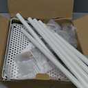 HapiRm Standing Corner Shower Caddy - 3 Tier Shower Organizer Corner with Soap Holder and 4 Hooks, Rustproof Bathroom Storage Shelves with Adhesives, White