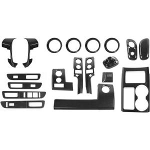Hoolcar 19Pcs Carbon Fiber ABS Interior Trim Decor Cover Kit Fit for 2009-2014 Ford F150 Interior Accessories