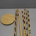 Chip Rack Display Stand, 5 Tiers 40 Clips Display Stand, 360Rotating Wooden Base Chip Bag Holder Candy Display for Concession Stand Countertop, Party, Retail, Snack Organizer for Office Desk
