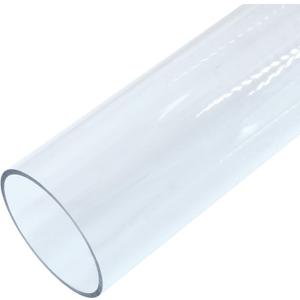 Piutouyar Round Clear Rigid Tubing Pipe,1.81 Inch (46 mm) ID x 2 Inch (50 mm) OD x 12 Inch (305 mm) Length Rigid Tubing Plastic Polycarbonate Tube
