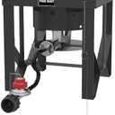 Fire Riot 50,000 BTU High-Pressure Propane Burner - Adjustable Single Burner Propane Stove with CSA Certified 10PSI Regulator for Outdoor Camping, Backyard Cookouts, Tailgating, Fishing, and Hunting