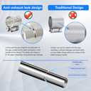 1PCS Lap Joint Band Clamps,Exhaust Muffler Clamp, Exhaust Pipe Clamps preformed Stainless Steel (2")