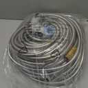 Metal Garden Hose 200 FT - Stainless Steel Garden Hose Leak-Proof with Layer Latex Core - 2025 Version/New Patented,Lightweight,Durable, Less-Kink Flexible Metal Water Hoses (Silver)