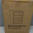 Corzeergi Bakery Display Case with 4 Layers, Bread Box for Kitchen Countertop, Clear Pastry Display Case, Cookie Display, Baked Goods Display