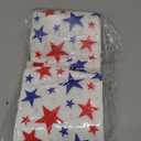 Nuanchu 200 Pcs American Flag Napkins 4th of July Patriotic Red White and Blue Disposable Paper Cocktail Napkins for Veterans Day Election Independence Day Decorations(Square Star)