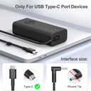 65W USB-C Compatible with Dell Laptop Charger XPS 13 and Latitude Charger 3340 3440 3540 3550 5420 5430 5520 5320 5340 5440 5550 7440 7490 7640 7410 7310 2-in-1 9440 2in1 Laptop - Power Cord Included