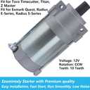 Starter Motor & Relay for 2P77F Engines for Toro TimeCutter Titan HD Lawn Mowers Replace 136-7880 133-1564 127-9209 133-9828