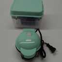 DASH Multimaker Mini System - Waffle Maker with Six 4 Removable Plates & Storage Case: Waffle Iron & Griddle, 4-in-1 Mini Waffle Maker for Kids and Families  Nonstick Surface, Just Add Batter (Aqua) (6 Plates and Storage Case)