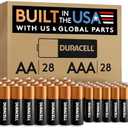 Duracell Coppertop AA + AAA Batteries, 56 Count (Pack of 1), Re-closable Pack for Easy Access and Organized Storage, Contains 28 Double A Batteries and 28 Triple A Batteries