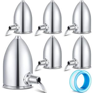 Gisafai 6 Pack Steam Radiator Air Vent Heat Regulator Float Type Valve Angle Mount 1/8 In. NPT Steam Radiator Air Valve