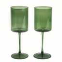 Core Home Wine Glass Set - Green, 2 pk / 14 oz