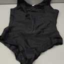 SHAPSHE Shapewear Bodysuit for Women Tummy Control Fajas Colombianas Waist Trainer Girdle Thong Open Bust Body Shaper (X-Small, Black)