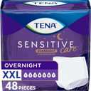 TENA Sensitive Care Overnight Incontinence Underwear for Women, Adult diapers, XX-Large (Waist Sizes 47in66in), Better Fit, 48 Count (4 packs of 12)