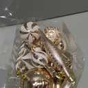 Christmas Ball Ornaments Shatterproof Plastic Tree Ornaments 24 PCS Shaped Styles Xmas Tree Holiday Decor,Champagne