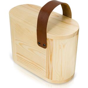 Wooden Step Stool for Adults with Handle  8 Inch Wood Step Stool for Kitchen Bathroom  Slim One Foot Stepping Stool Leather Handle  Non Slip Compact Portable Narrow Wooden Stepstool for Adult