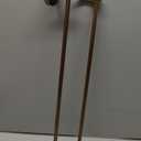 Antique Brass Double Towel Bar, 24 inch Bath Towel Holder Wall Mount, Vintage Gold Decorative Bathroom Accessories, Brass Petal-Relief Series