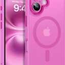 BENTOBEN Compatible with iPhone 16 Plus Case for Magnetic iPhone 16 Plus Phone Case [Compatible with Magsafe] Slim Translucent Matte Shockproof Bumper Drop Protection Girl Women Boy Cover, New Pink