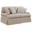 Sunset Trading Horizon Loveseat Slip Cover Set Only, Linen