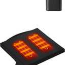 ORORO Portable Heated Cushion with Battery, USB Heated Seat Cushion for Office Chair, Stadium (Charger Not Included) (Black)